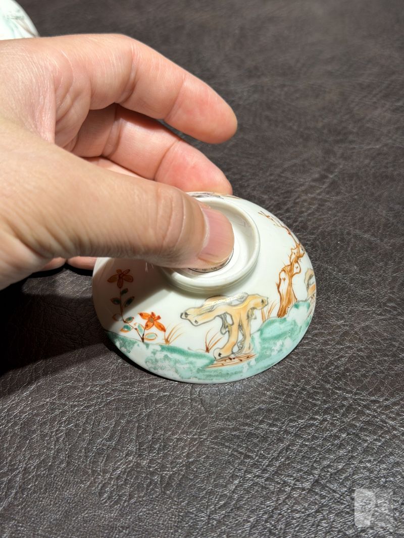 清乾隆 粉彩花鸟纹茶具一套25件 - 图32